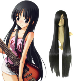 Black Extra Long Side Bang Cosplay Wigs