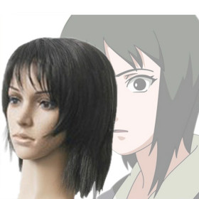 Black Shoulder Length Natural Cosplay Wigs