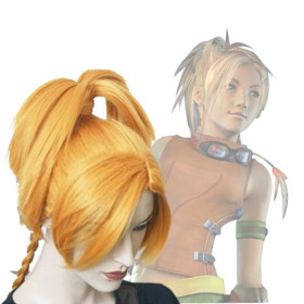 Yellow Inclined Bang Hand Tied Cosplay Wigs