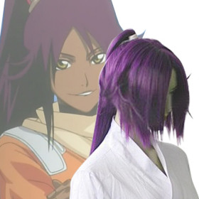 Purple Hair Extension Smooth Cosplay Wigs