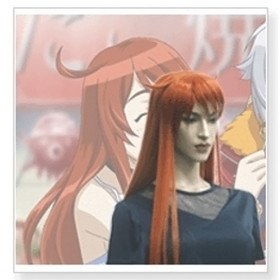 Orange Straight Super Llong Cosplay Wigs