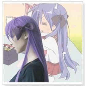 Extra Long Light Purple Straight Cosplay Wigs