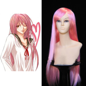 Pink Smooth Super Long Cosplay Wigs
