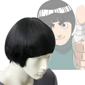 Black Neat Bang Undetectable Cosplay Wigs