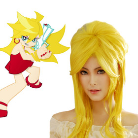 Yellow Extra Long Flip Out Cosplay Wigs