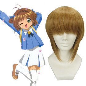 Brown Neat Bang Heat Resistant Cosplay Wigs