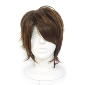 Shoulder Length Flip Out Inclined Bang Cosplay Wigs