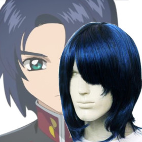 Ink Blue Little Curely Heat Resistant Cosplay Wigs