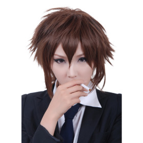 Brown Short Antistat Cosplay Wigs