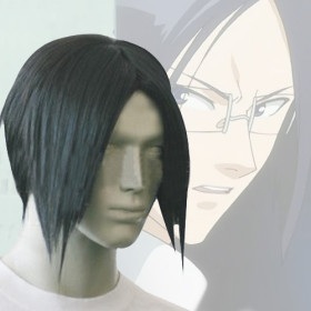 Black Side Bang Straight Cosplay Wigs