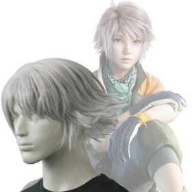 Light Gray Curl Up Flip Out Cosplay Wigs