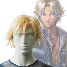 Yellow Short Smooth Cosplay Wigs