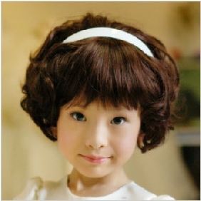 Brown With Pink Hair Wear Curly Lace Wigs