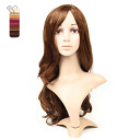Brown Natural Side Bang Curly Wigs
