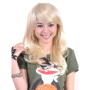 White Smooth Soft Curly Wigs