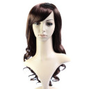 Side Bang Smooth Black Curly Wigs