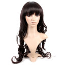 Capless Dark Brown Without Layer Curly Wigs