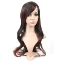 Natural Dark Brown Artificial Hair Undetectable Curly Wigs
