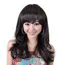 Neat Bang Fiber Black Curly Wigs