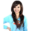 Black Inclined Bang Undetectable Straight Wigs
