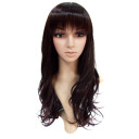 Neat Bang Dark Aubum Little Curely Straight Wigs