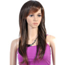 Capless Long High Quality Synthetic Brown Straight Hair Wig
