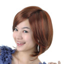 Bob Style Red Wine Heat Resistant Medium Wigs