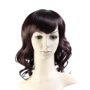 Inclined Bang Black Body Wave Medium Wigs