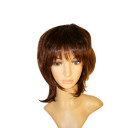 Layers Brown Straight Medium Wigs