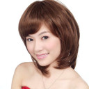 Medium Length Coffee Undetectable Bob Wigs