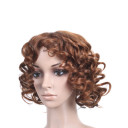 Heat Resistant High Quality Brown Curly Wigs