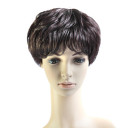 Black Heat-resistant Fiber Curly Wigs