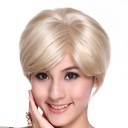 Light Blonde Heat Resistant Smooth Straight Wigs