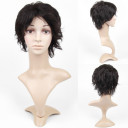 Curl Up Black Flip Out Human Hair Wigs