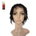 Black Wave Curely Without Bang Human Hair Wigs
