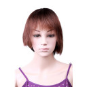 Red Wine Hair Extension Synthetic Human Hair Wigs