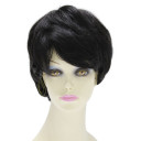 Inclined Bang Heat Resistant Undetectable Human Hair Wigs