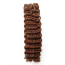 Deep Wave Light Brown Middle Long Hair Extensions