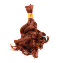 Brown Heat Resistant Wave Curely Hair Extensions