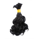 100% Indian Remy Hair Natural Wave 12" Hair Extensions Hair Bulk 26 Colors To Choose