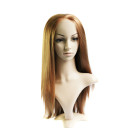 Tan Without Bang Smooth Lace Wigs