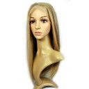 Light Blonde Long Smooth Lace Wigs