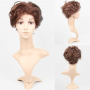Feather & Flirty Brown Curly Lace Wigs