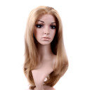 Light Blonde Straight Smooth Lace Wigs