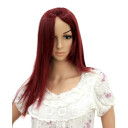 Middle Long Red Wine Hair Extension Party Wigs
