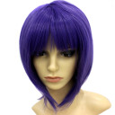 Violet Heat-resistant Chin Length Party Wigs