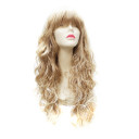 Ivory Medium Long Curly Party Wigs