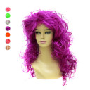 Flip Out Plum Curely Party Wigs