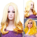 Light Brown Curl Up Heat-resistant Fiber Party Wigs