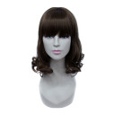 Brown Lovely Curly Heat Resistant Party Wigs
